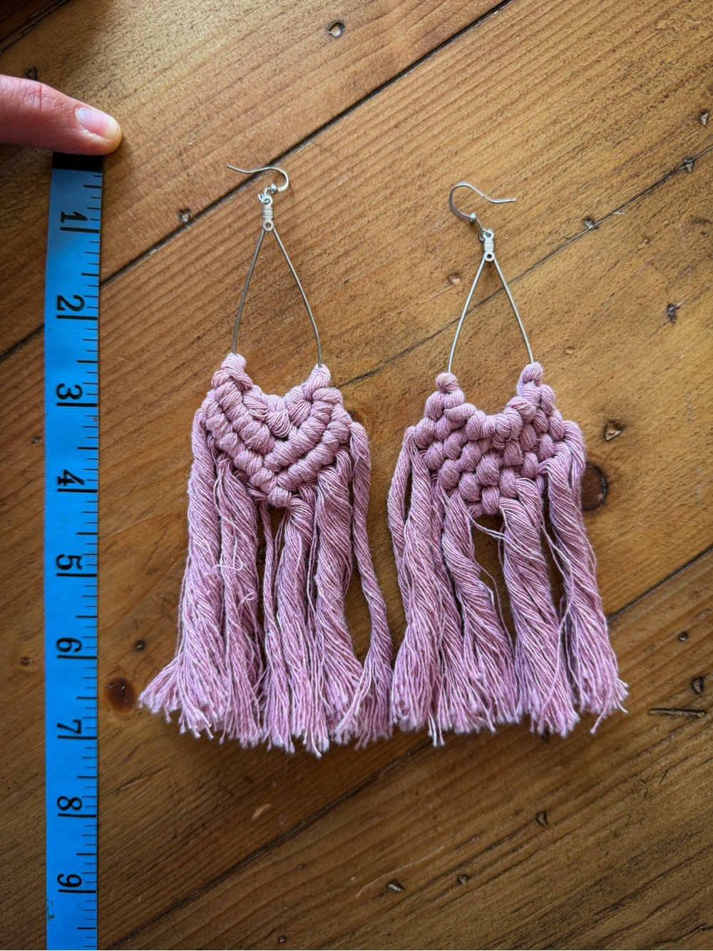 Macrame Fringe Earrings